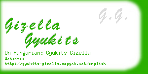 gizella gyukits business card